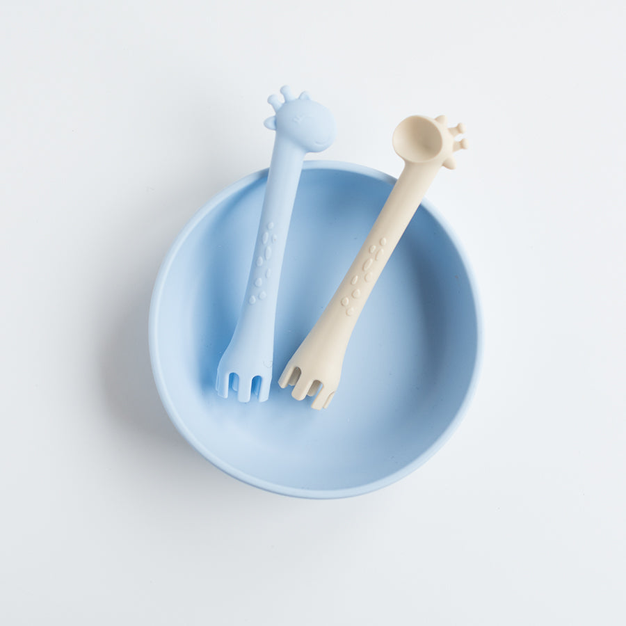 Ätset Plus, skål och giraffbestick