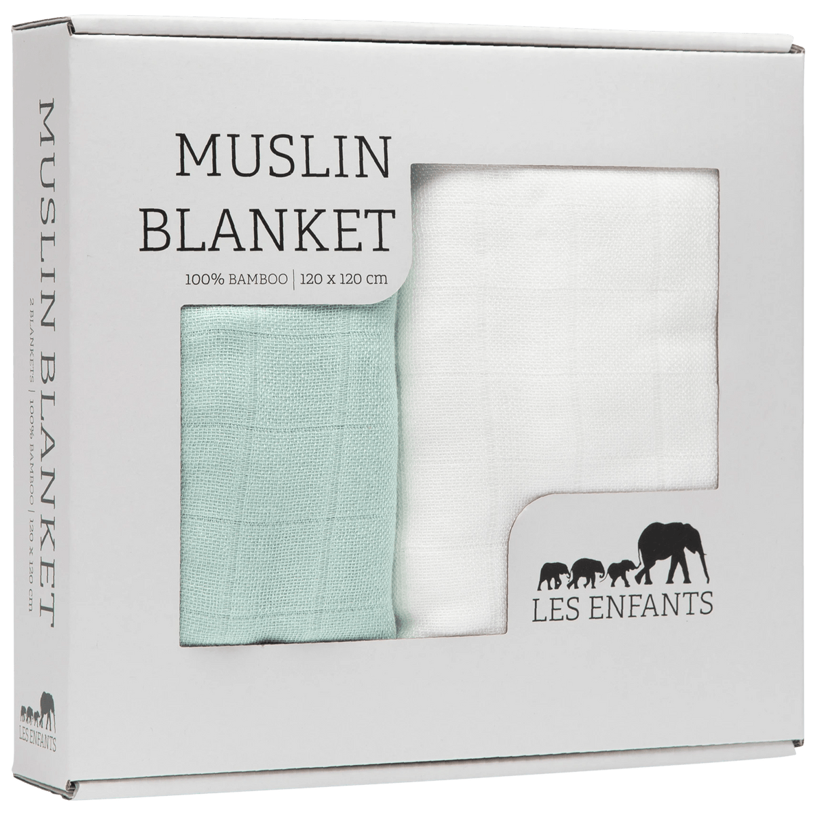 Muslinset med filtar och dukar