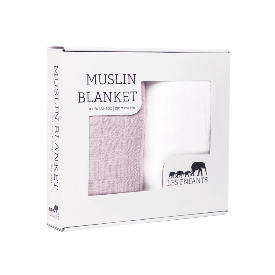 Muslinfiltar i bambu, 2-pack