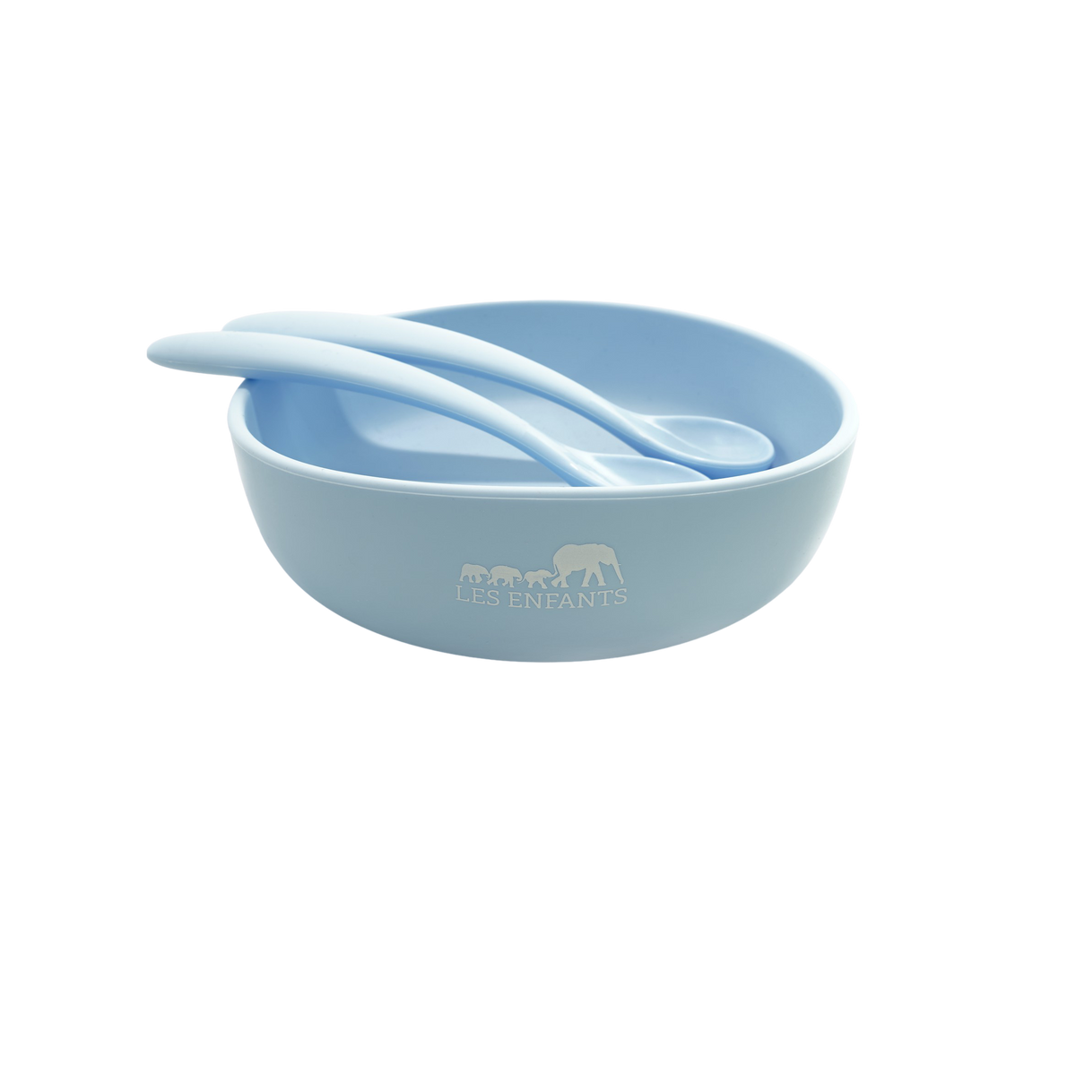 Barnskedar i silikon, 2-pack – blå
