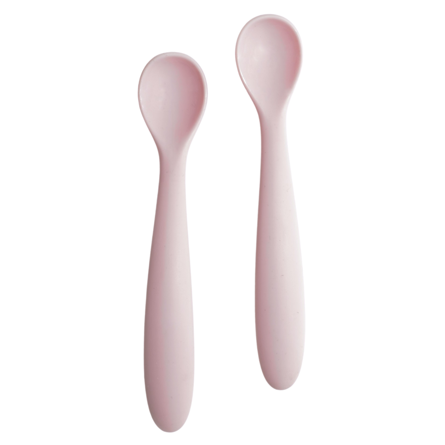 Barnskedar i silikon, 2-pack – rosa