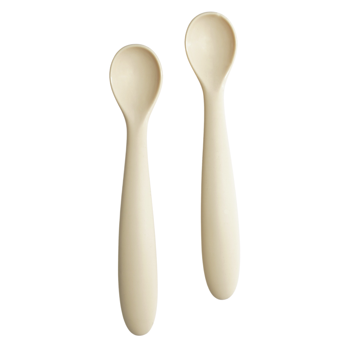 Barnskedar i silikon, 2-pack – sand