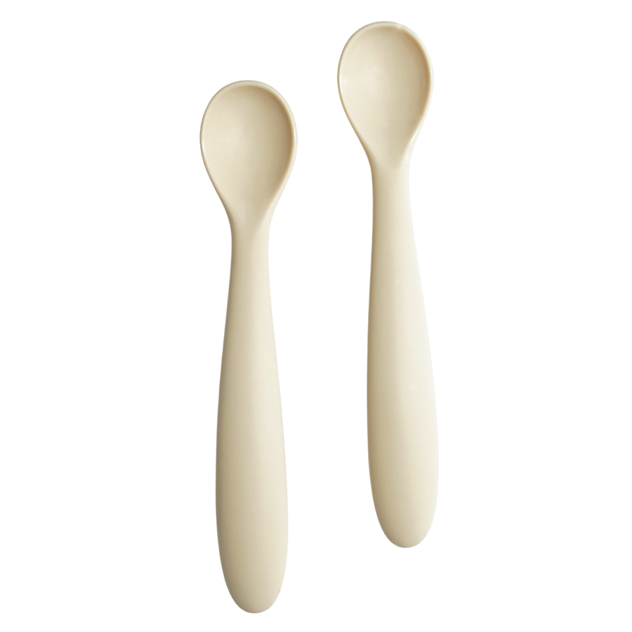 Barnskedar i silikon, 2-pack – sand
