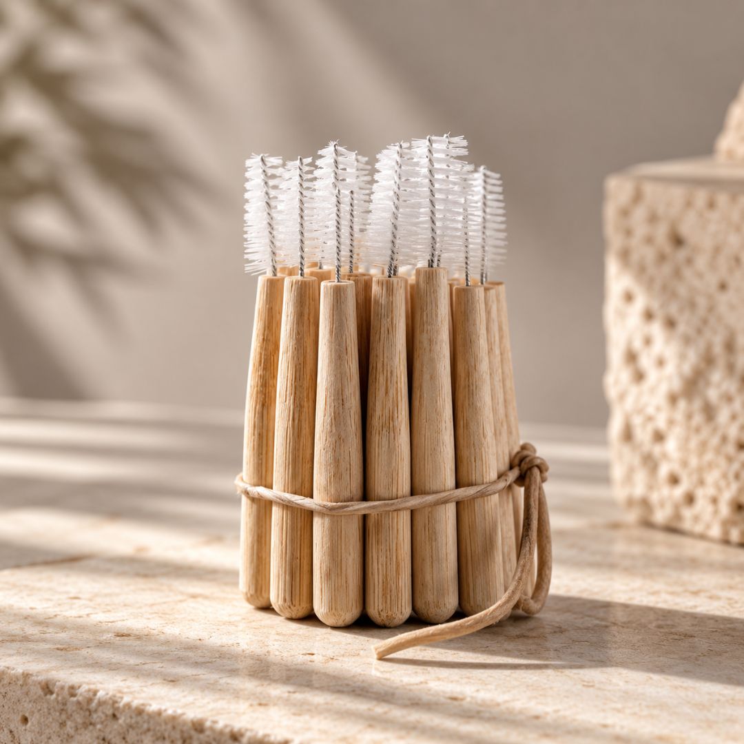 Interdentalborstar i bambu