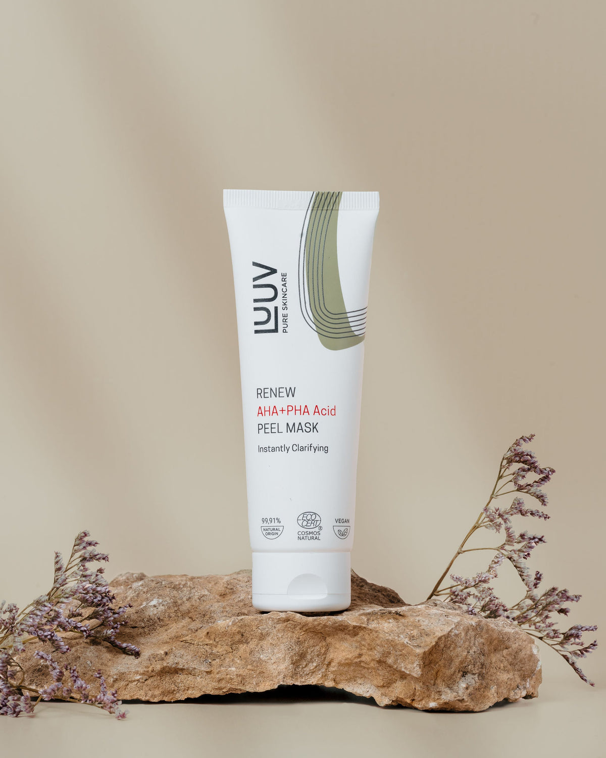 Peelingmask med AHA- och PHA-syror