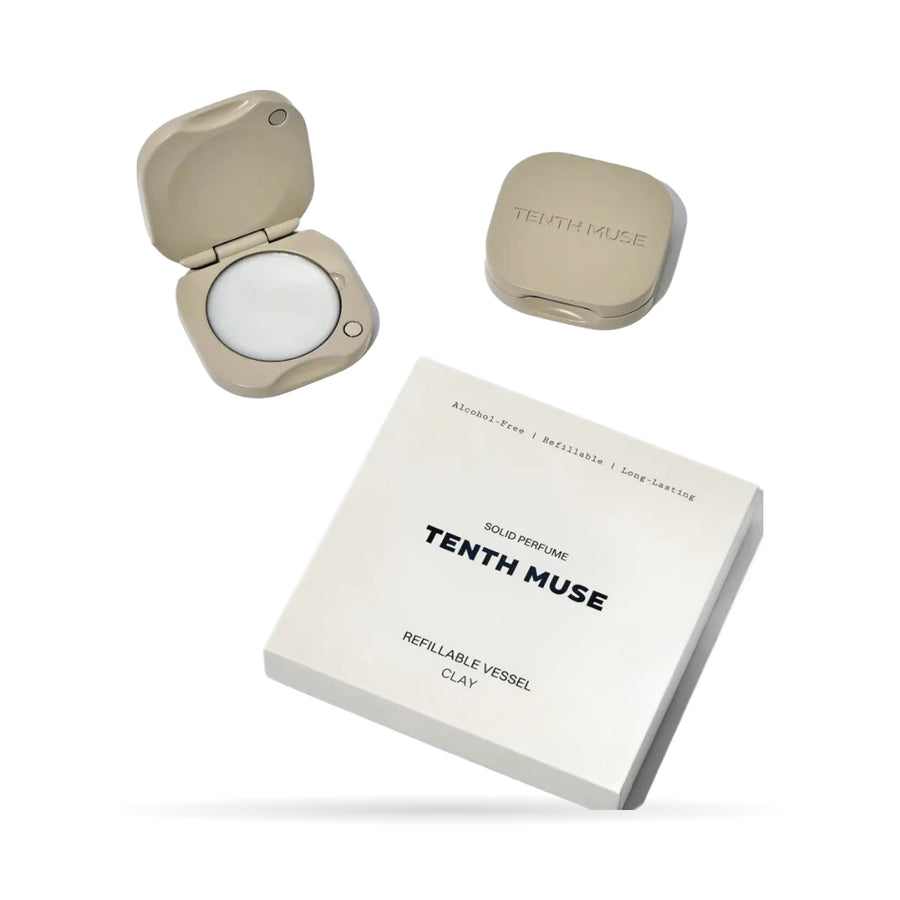 Solid parfym med etui i beige, Clay