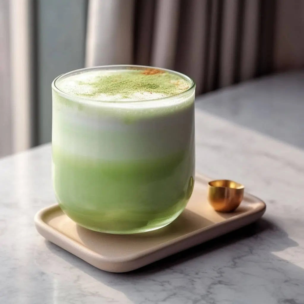 Matcha latte-set med visp och sked